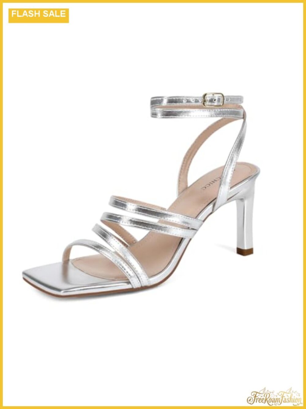 Strappy High Heel Sandals Open Toe Ankle Strap Party Heels for Women